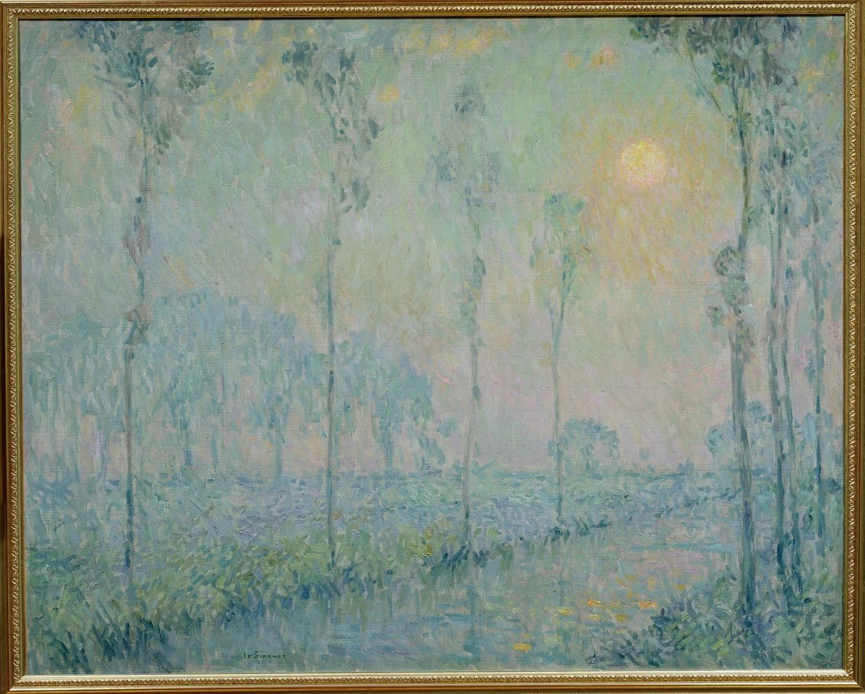 Henri Le Sidaner - Il ruscello al tramonto, 1923